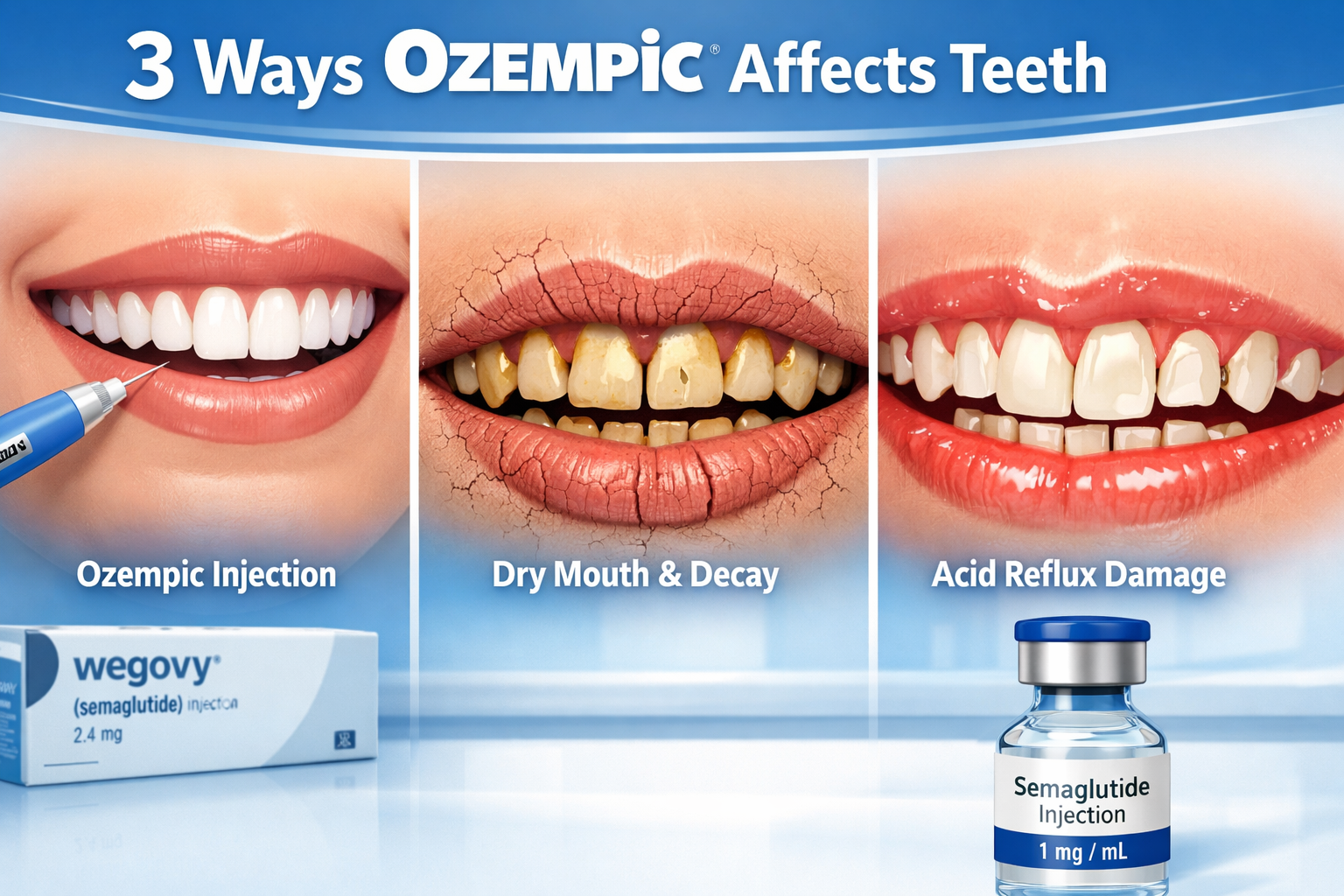 3 Wegovy Dental Risks & DenScore Fixes